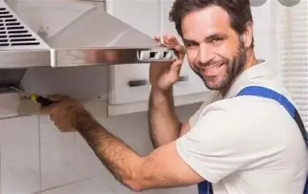 Technician visiting a home for appliance repair